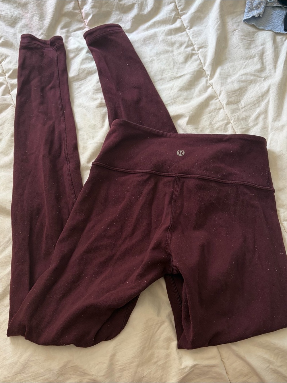 Lululemon align reversible maroon burgundy and black leggings size 4